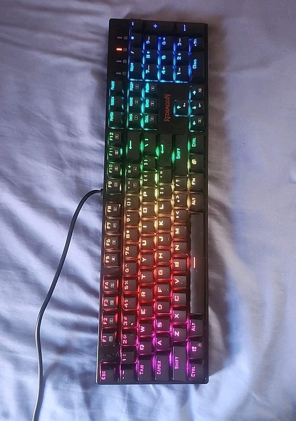 🔥 Redragon K582 SURARA RGB LED Backlit Mechanical USB Gaming Keyboard, 104 Keys