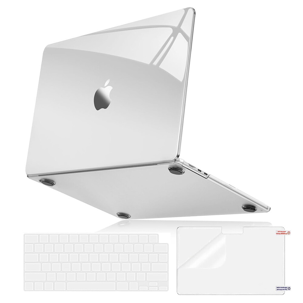 For MacBook Air 13“ M5 M4 M3 M2 Hard Shell Case+Keyboard Cover+Screen Protector