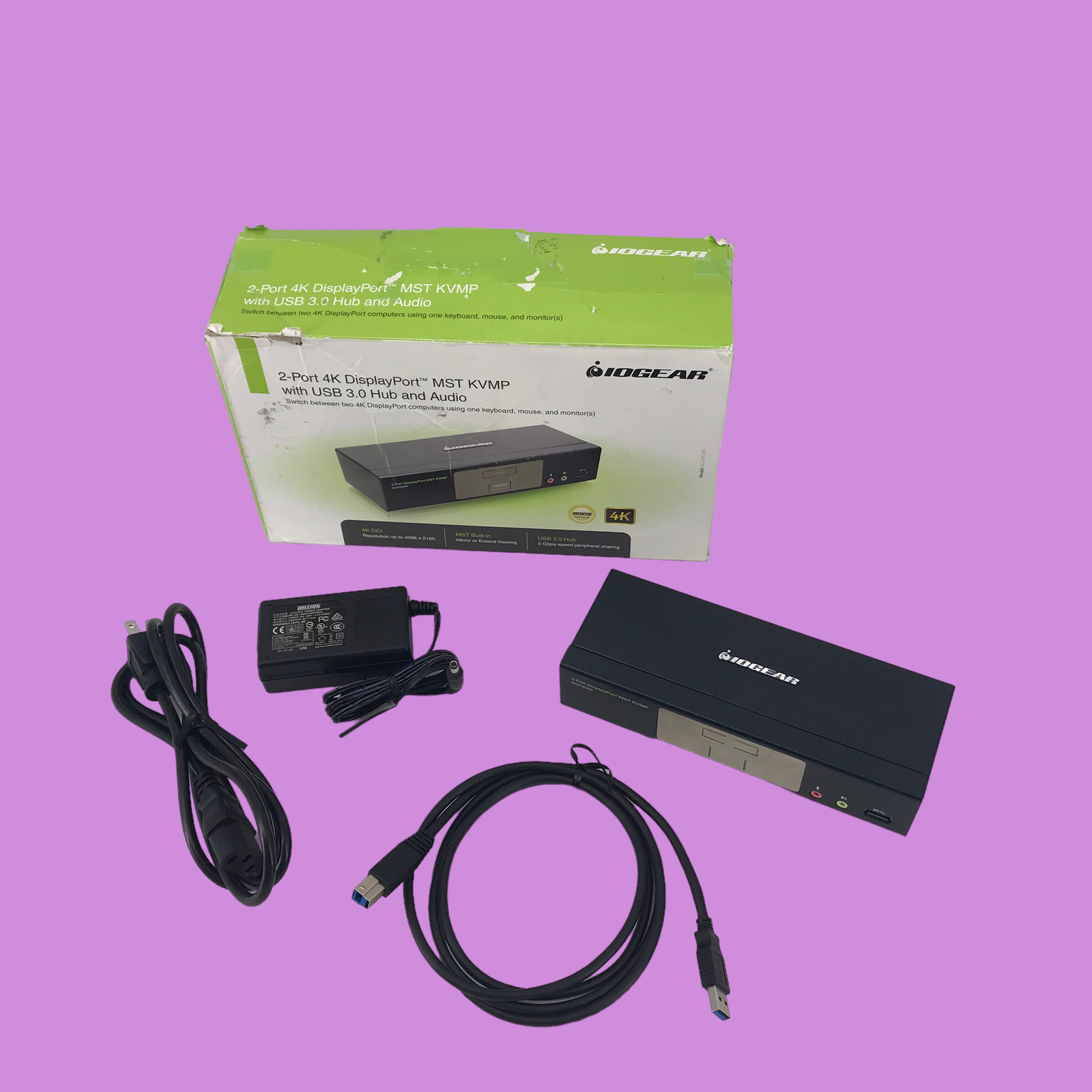 IOGEAR GCS1932M 2-Port Cinema 4K DisplayPort KVMP Switch #U6480