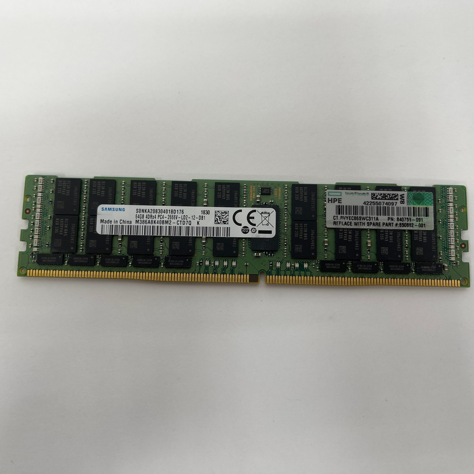 Samsung 64GB DDR4 PC4-2666V LRDIMM Server RAM M386A8K40BM2-CTD7Q *READ*