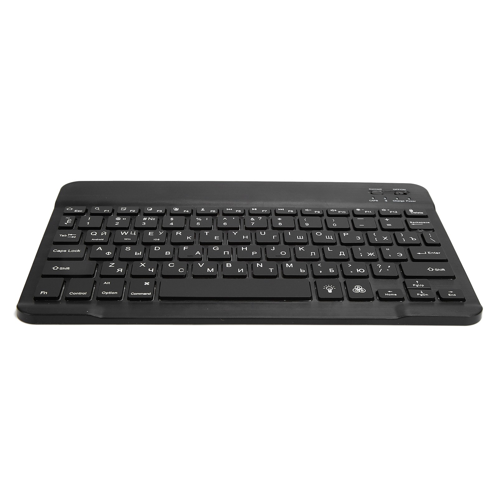 Wireless Bluetooth Keyboard 10in With RGB Backlight Square Keycap For Phone