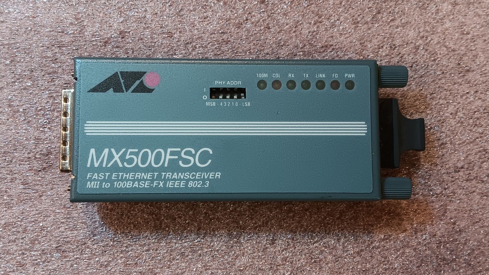 Allied Telesyn Fast Ethernet Transceiver AT-MX500FSC