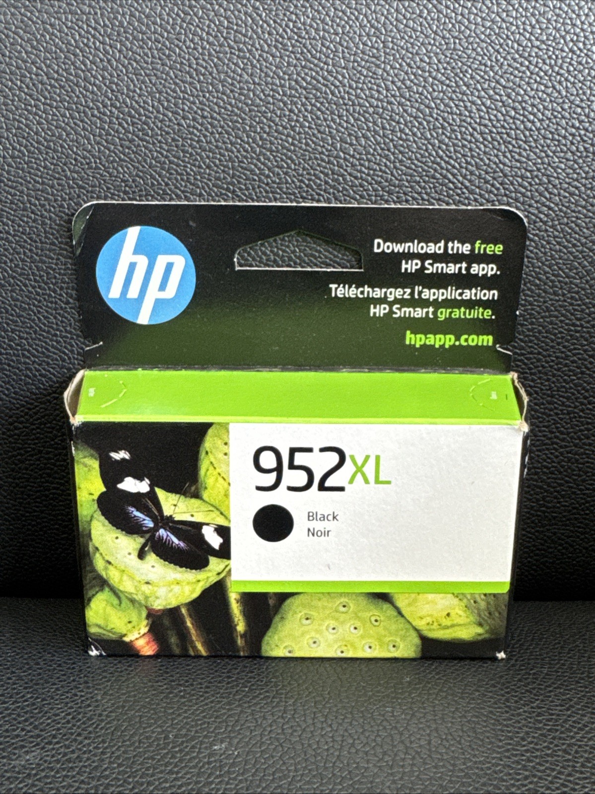 HP 952XL High Yield Black Original Ink Cartridge, F6U19AN Exp. AUG/2024