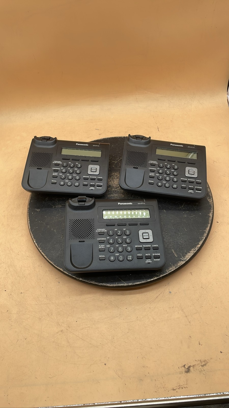 Panasonic KX-UT113-B SIP Base Unit Only Replacement Office Telephone Lot of 3
