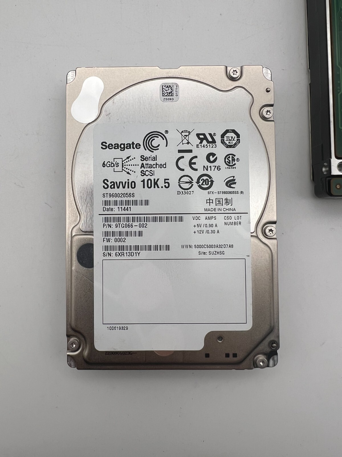 Seagate ST9600205SS 9TG066-002 FW:0002 6Gb/s 10K.5 64MB 600gb 2.5" SAS HDD