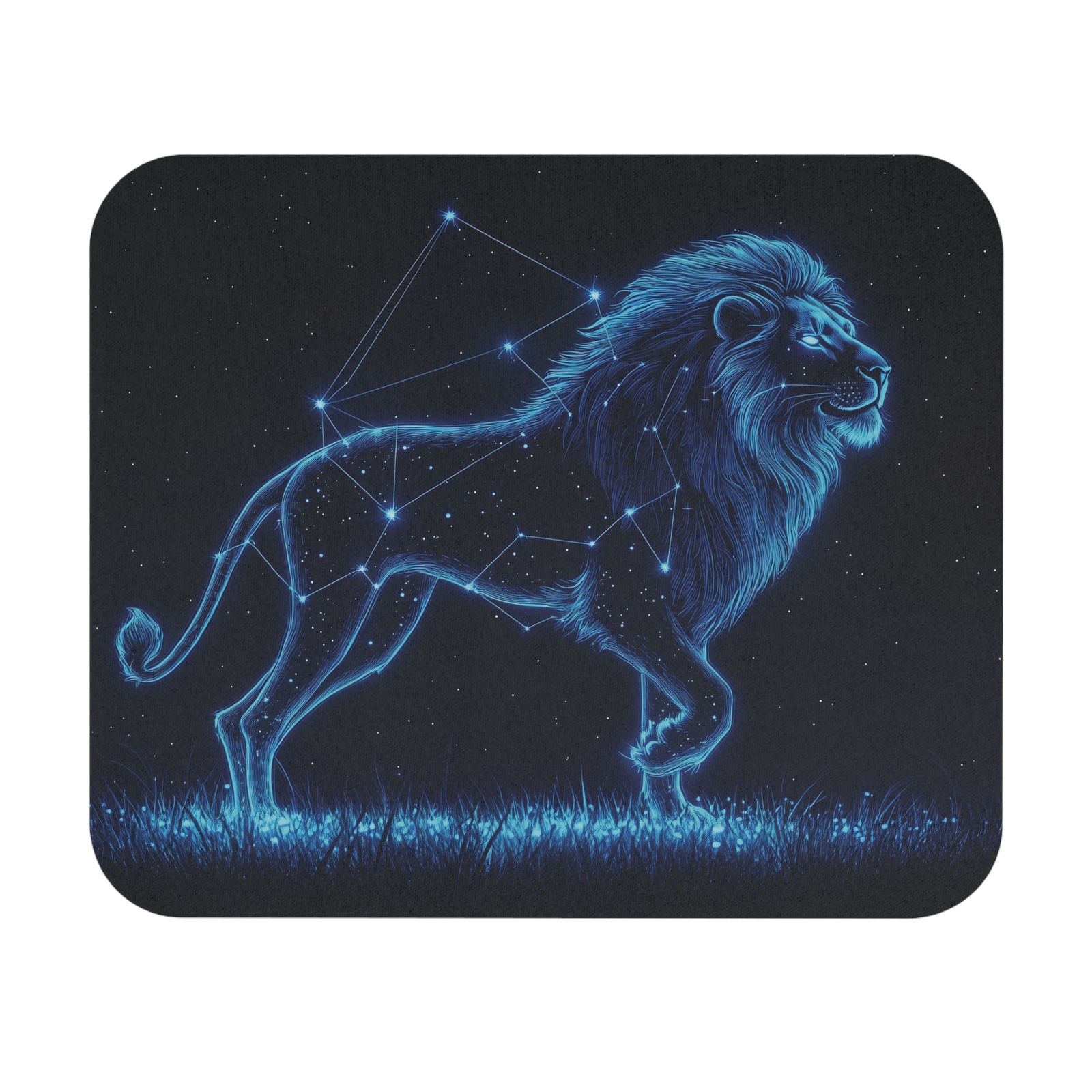 AvalgArt Mouse Pad – Constellation Lion Design, Smooth Surface, Anti-Slip Base