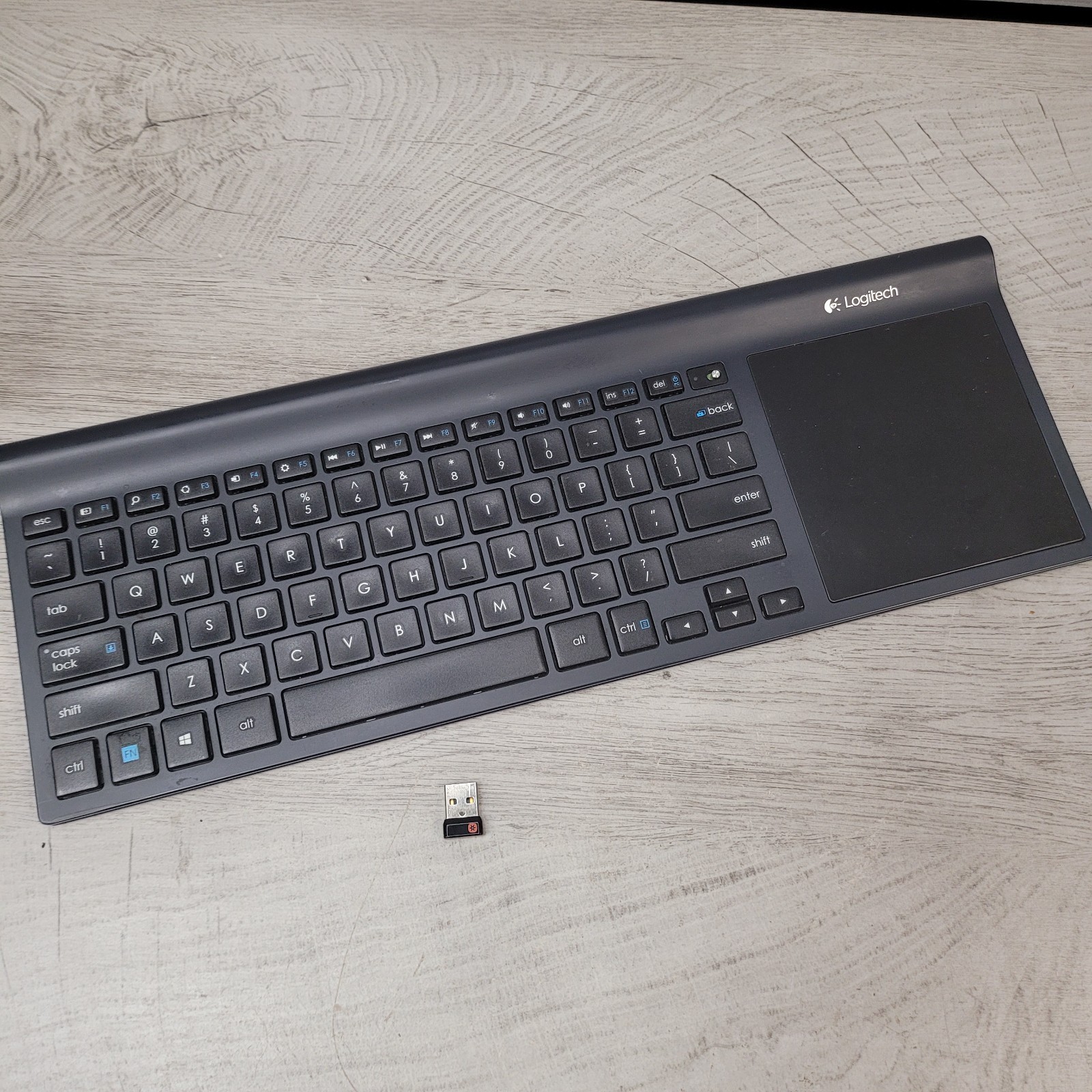 Logitech TK820 Wireless All-in-One Keyboard Touchpad + Unifying Receiver