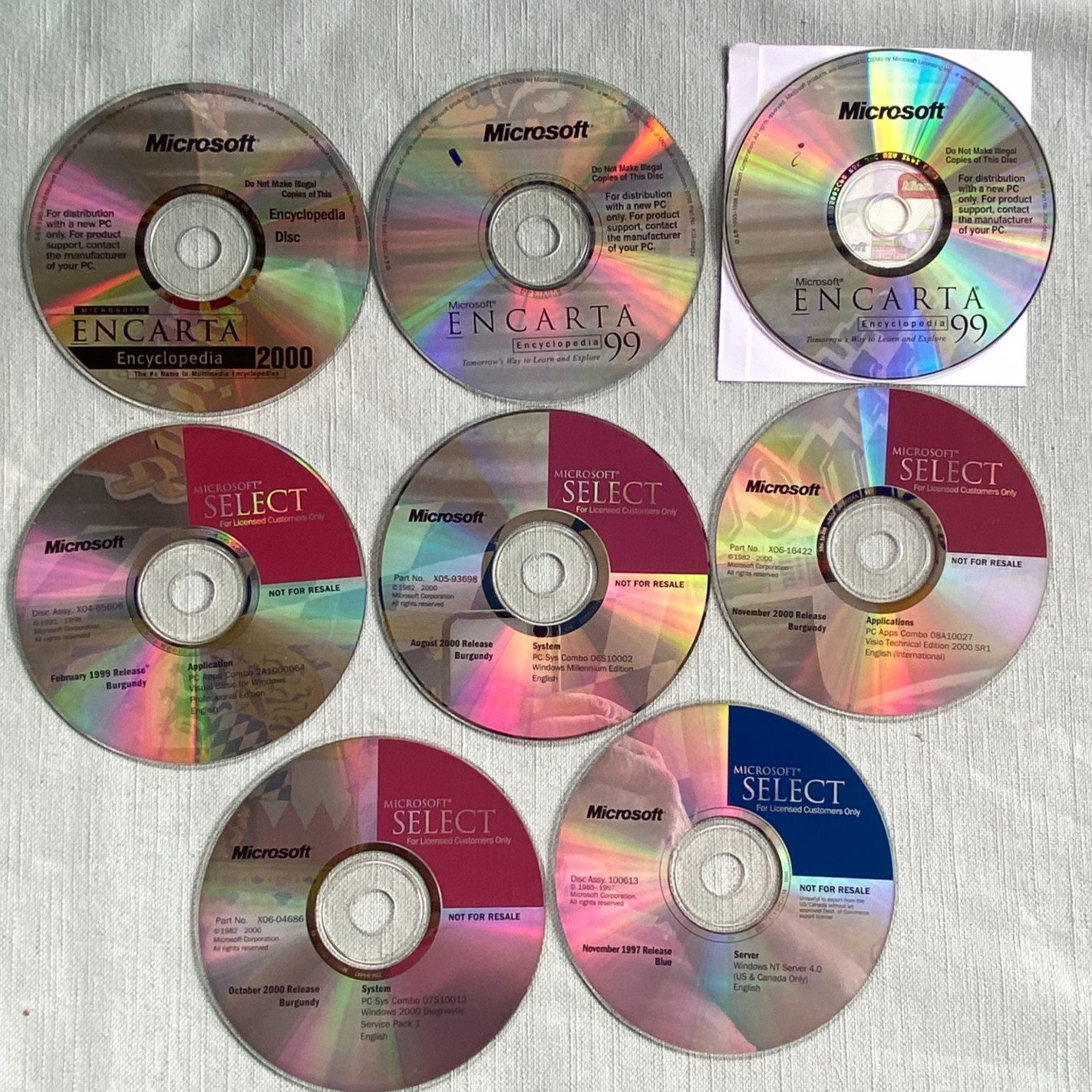 Microsoft Select PC CD Windows Software Apps Visual Basic Encarta Encyclopedia 9
