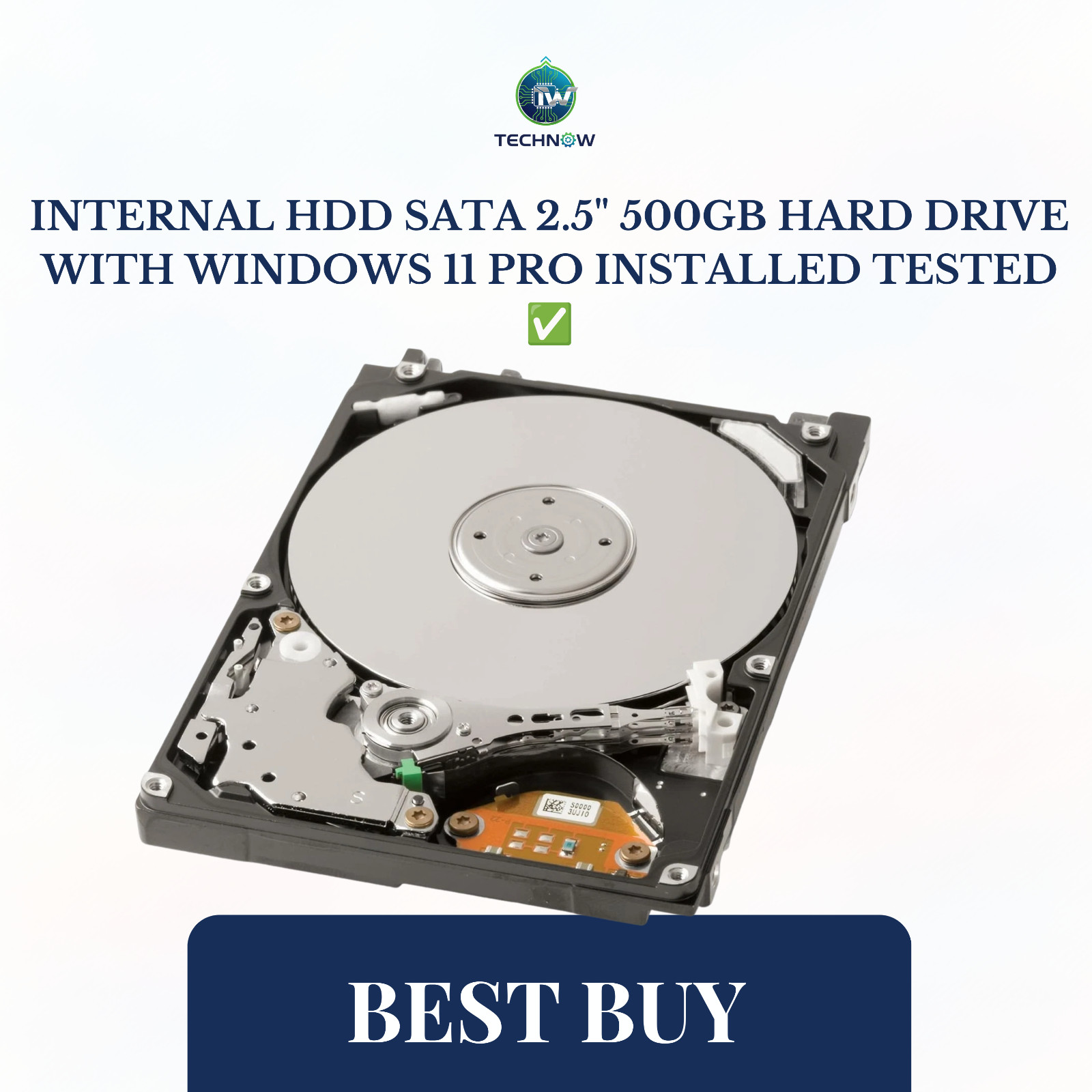 Internal HDD SATA 2.5" 320GB Hard Drive with Windows 11 Pro Installed Tested ✅