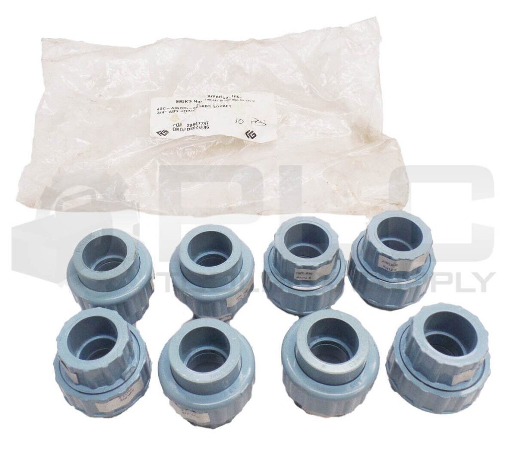 NEW BAG OF 8 DURAPIPE JSC-AIR205-307 3/4" ABS UNION SOCKET