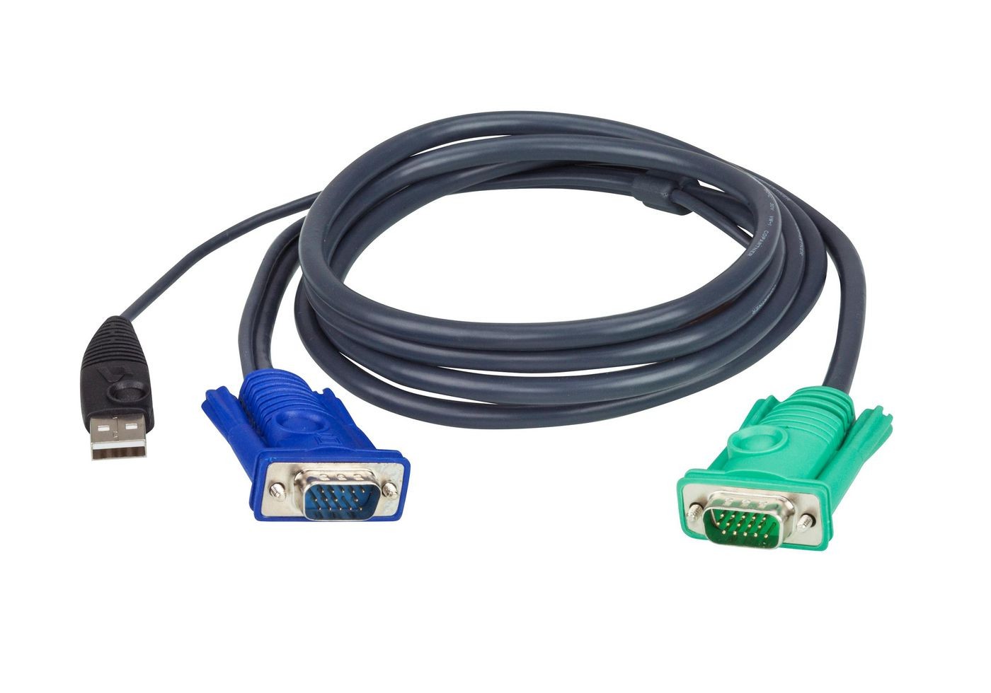 Aten 2L-5202U 784568 KVM Cable USB PC to HD Switch 1.8m AT-2L5202U, 1.8m, ~E~