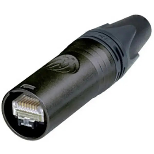 Neutrik NE8MX6-B-T EtherCON Connector Straight Plug Number of Poles 8P8C Black 1