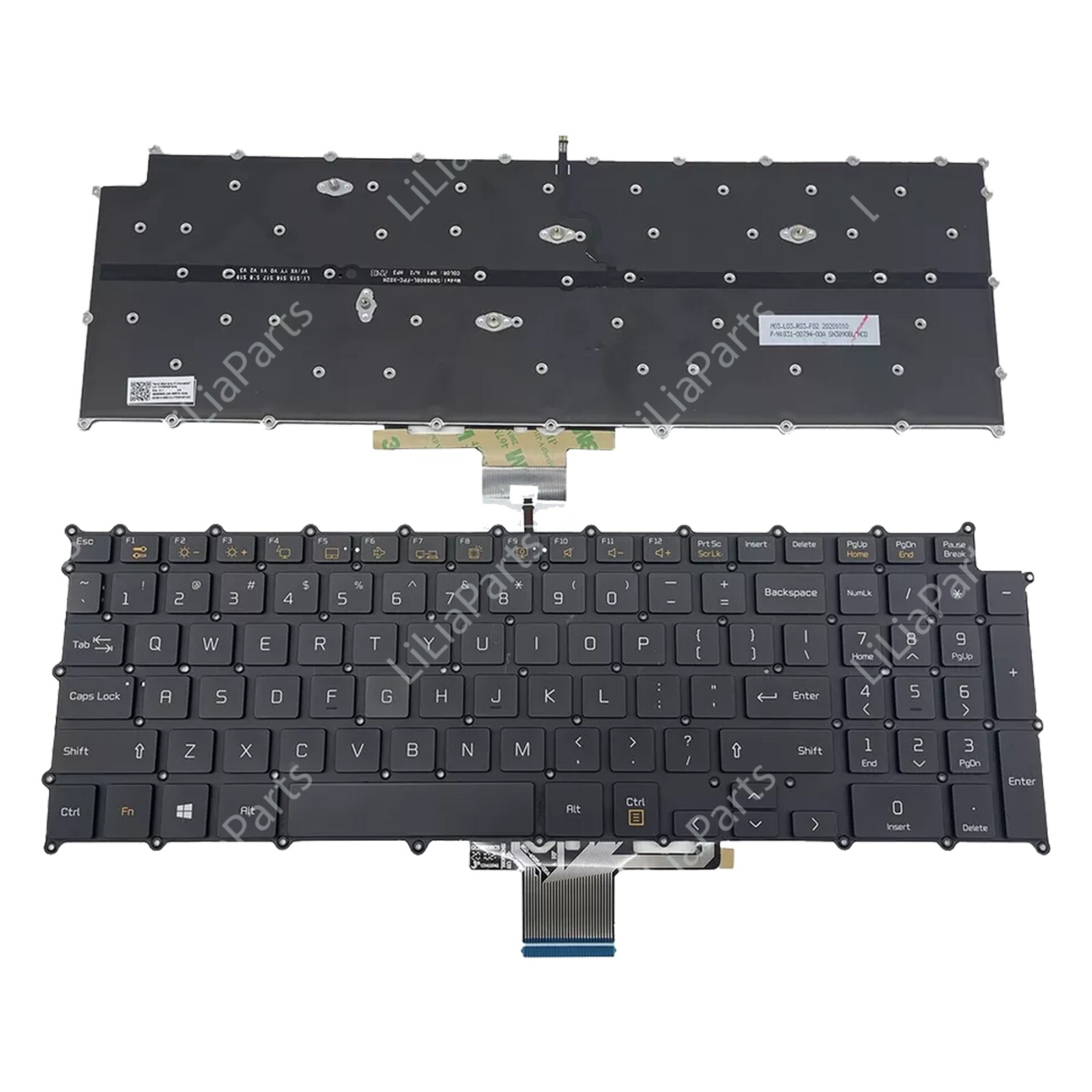 Backlit Keyboard Black Fit For LG 17Z90N-V -N 17U70P 17U70P-P 17UD70P US Part