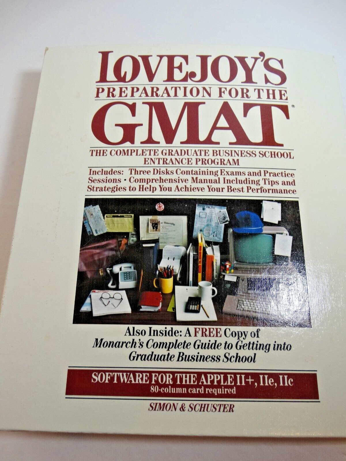 Lovejoy's Preparation For GMAT Apple II Software Simon Schuster Grad School Prep