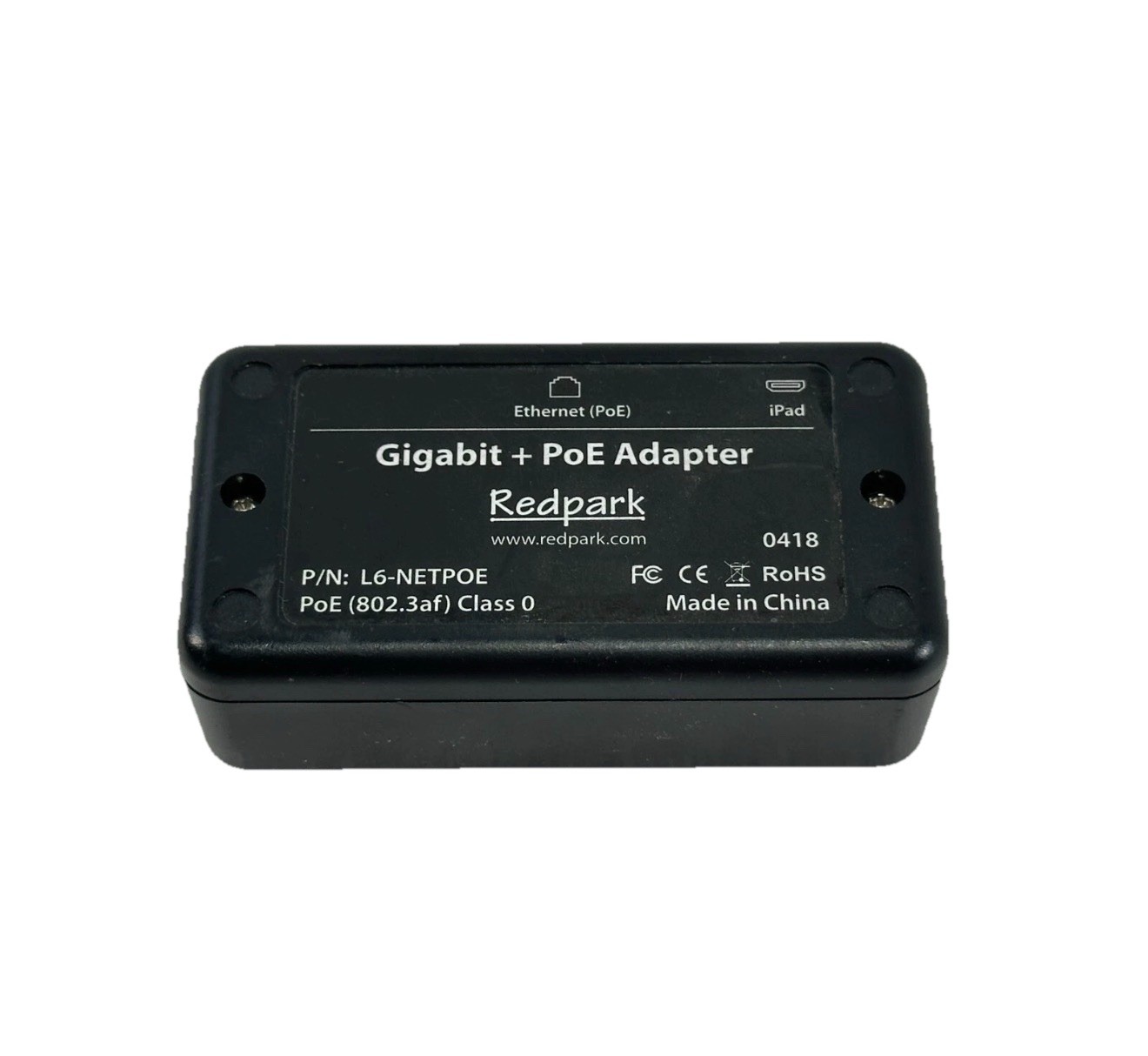 Redpark Gigabit + PoE Adapter Ethernet iPad L6-NETPOEPOE PoE Class 0 Adapter US
