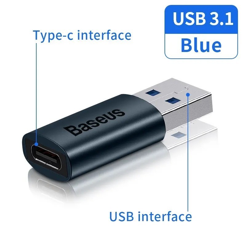  Baseus USB OTG Data Transfer Adapter Type C Female to USB Male Converter Fast C