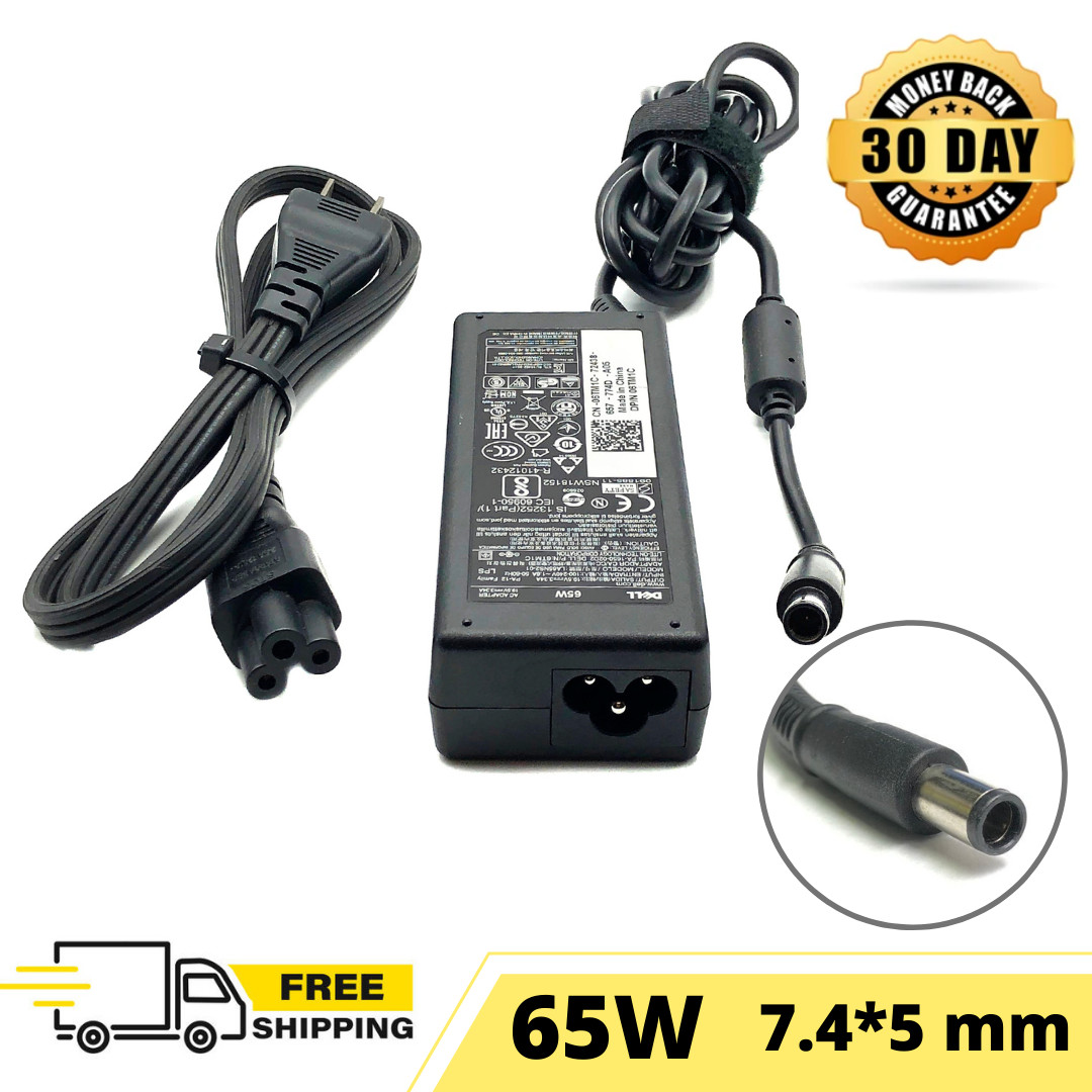 65W Dell Original OEM Power Adapter for Latitude Laptop 7290 7390 with cord