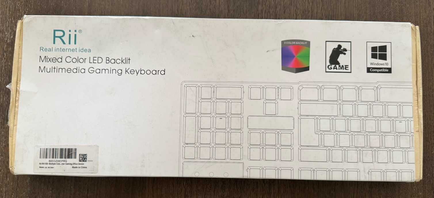 Real Internet Idea Mixed Color Led Backlit Multimedia Gaming Keyboard