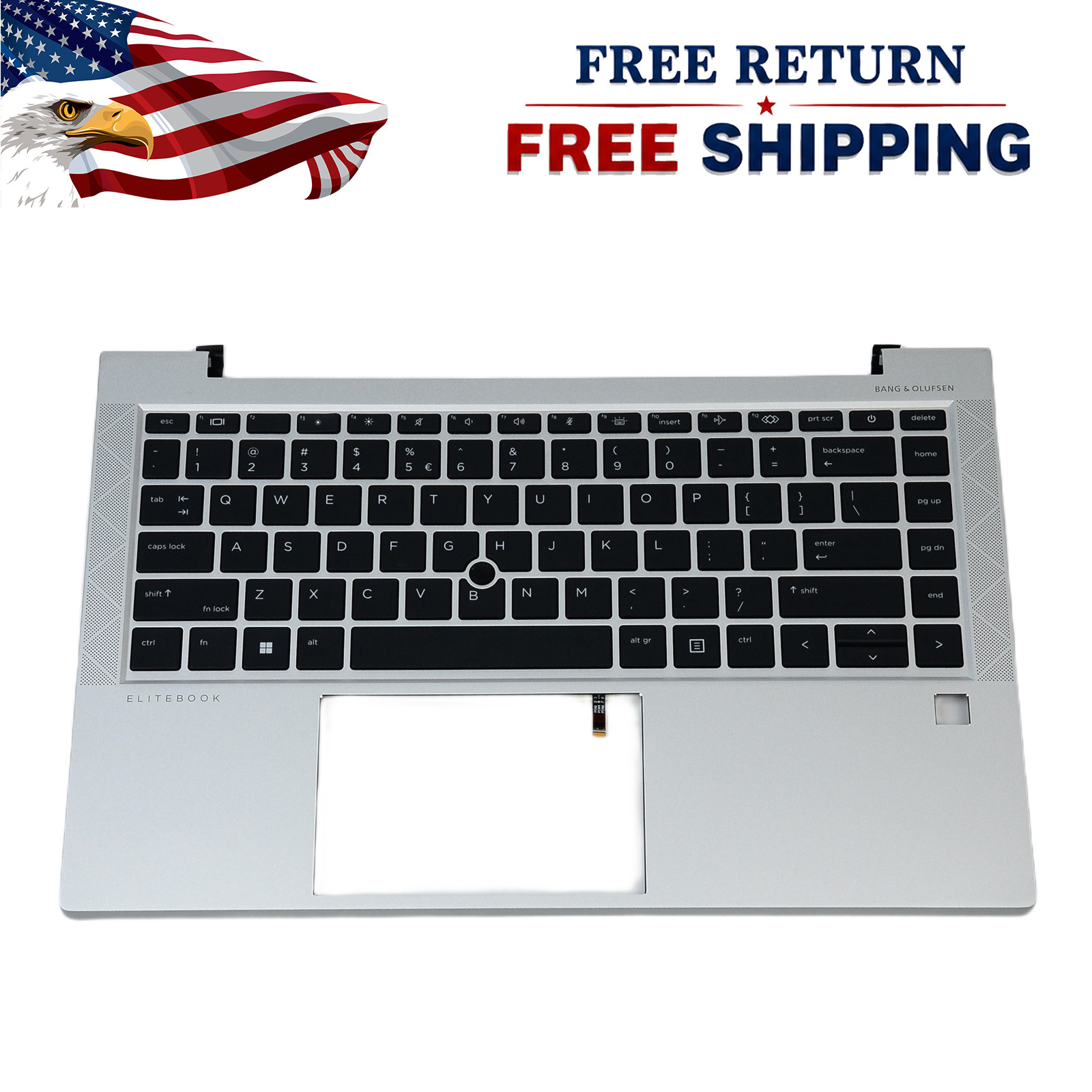 New Backlit English Keyboard Palmrest for HP EliteBook 840 G7 G8 M07090-001