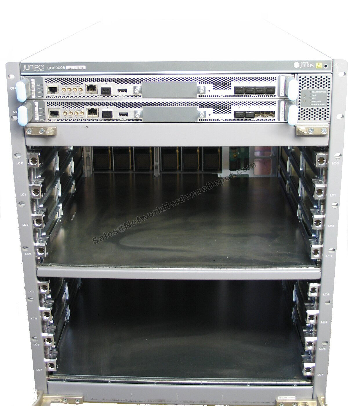Juniper Networks QFX10008-REDUND w/2x QFX10000-RE, SF & AC PWR *1 Year Warranty*