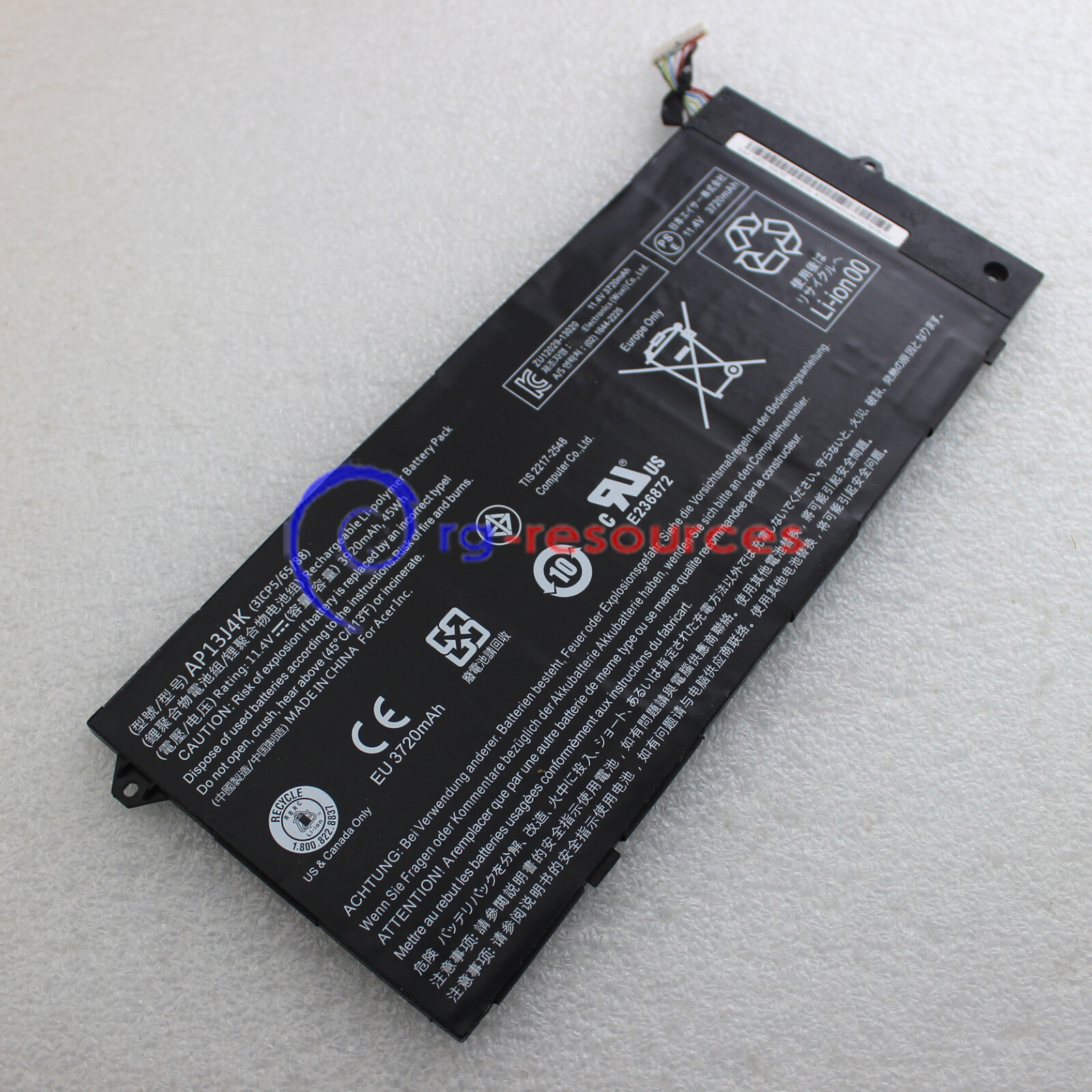 AP13J4K Battery For Acer Chromebook 11.6" C720 C720P C740 C720-2848 45Wh