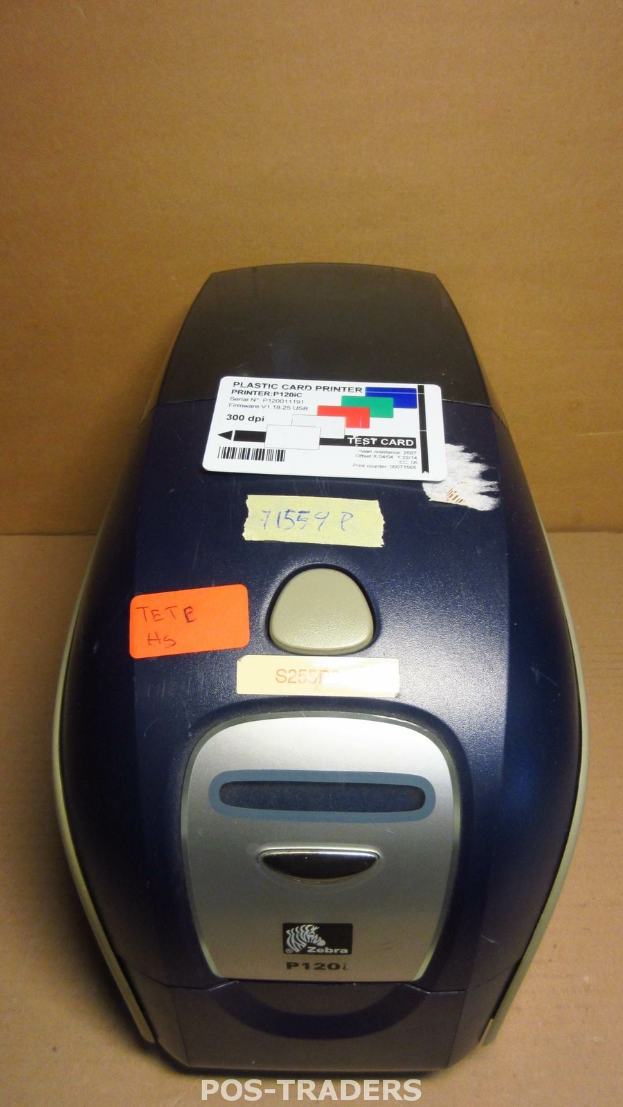 Zebra P120i color card printer duplex LAN + USB - 71559 PRINTS - BAD PRINTS