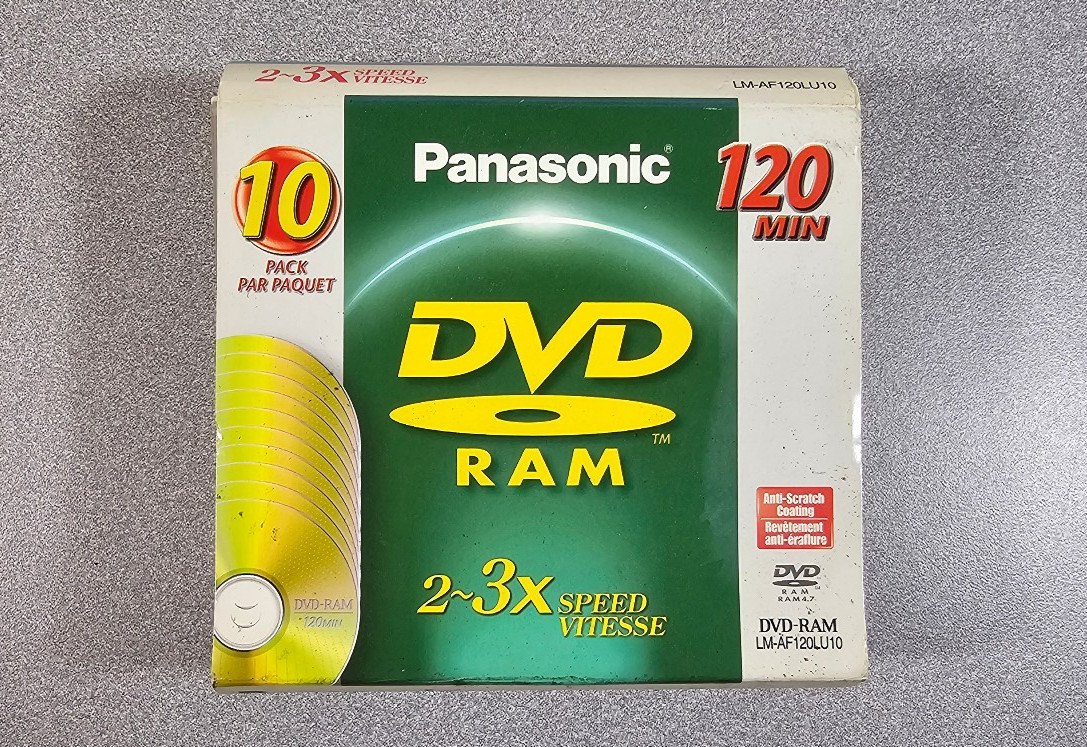 Panasonic DVD-RAM 10 Pack Box 7 Discs Unused Blank 4.7GB 120 Min Japan 💿