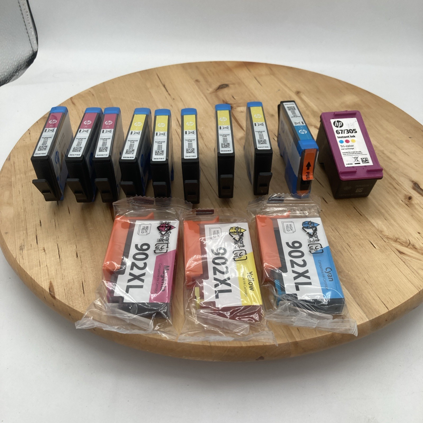 HP 902 903 904 905 Color Inkjet Print Cartridges 12 Count Genuine and Smart Ink