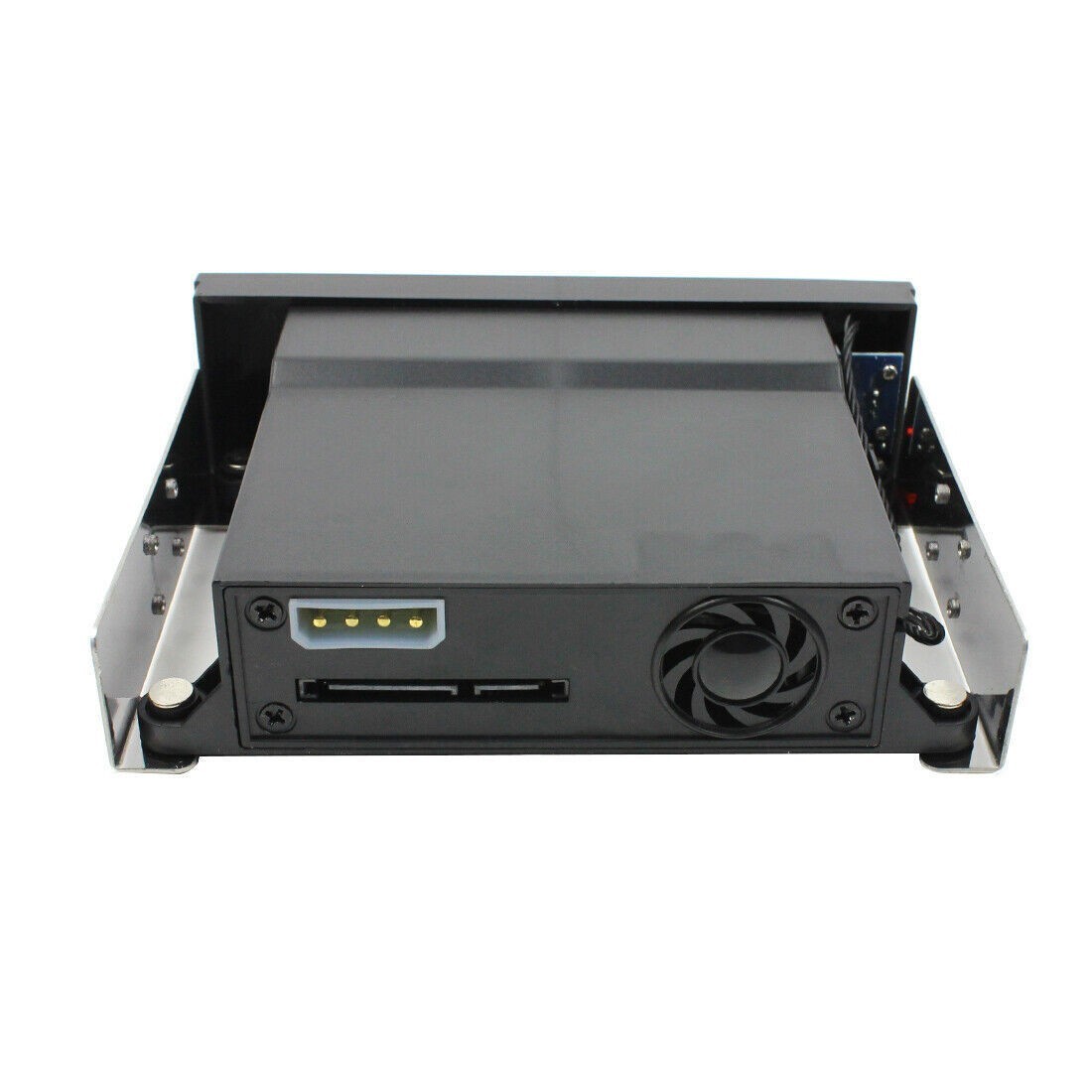 Internal Single Bay Tray-Less Mobile Rack Enclosure for 2.5" 3.5" SATA HDD SSD