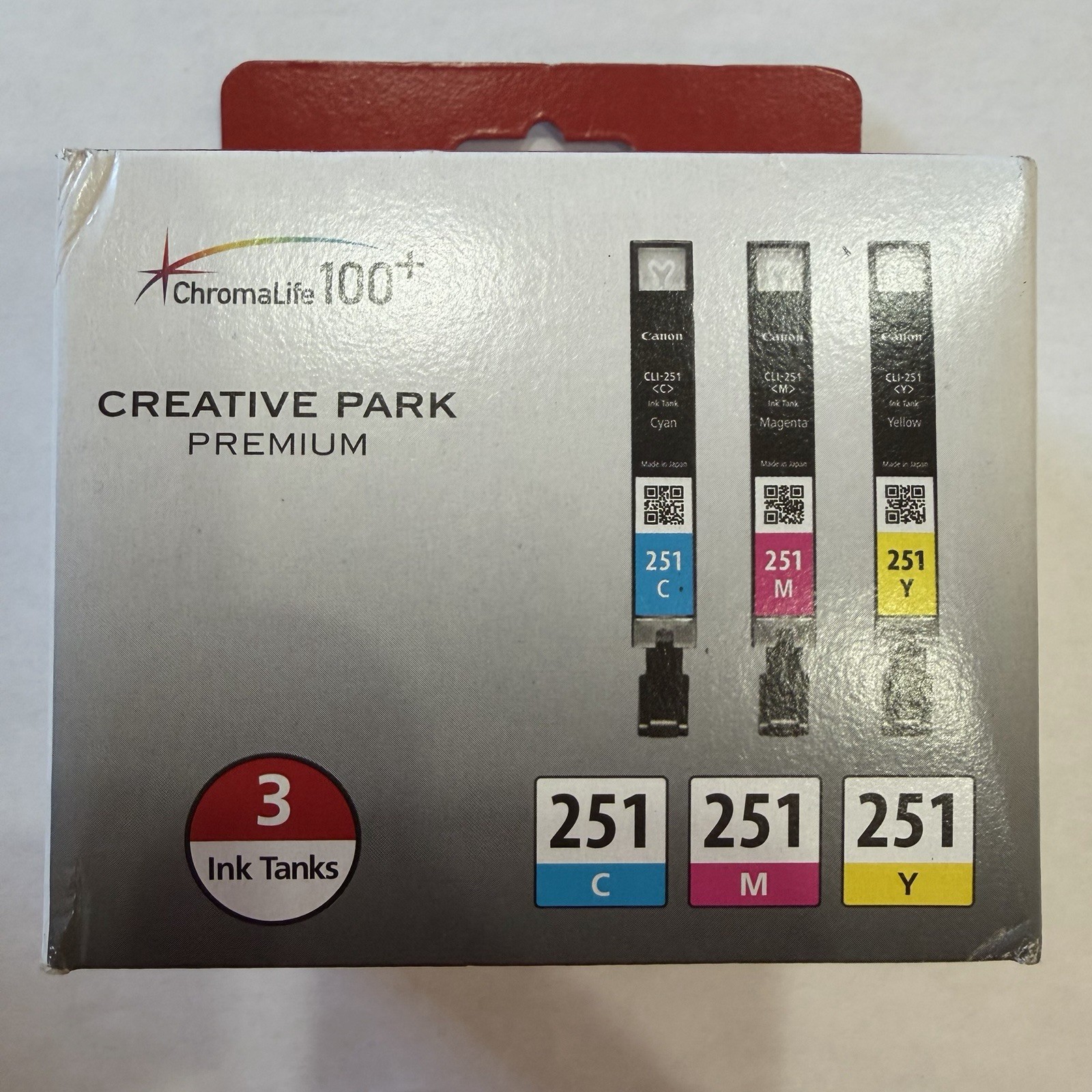 Canon CLI-251XL 3-Cartridge Color Ink Set New Sealed