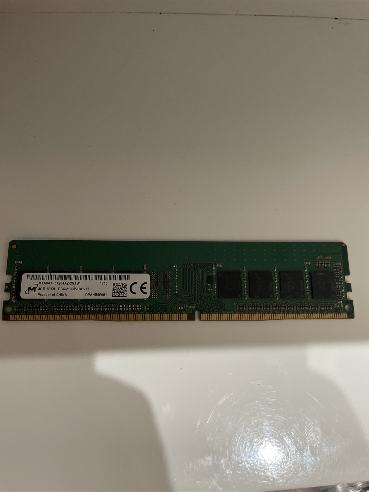 Two Sticks Micron DDR4 4GB DIMM Memory Module RAM PC-2133P MTA8ATF51264AZ-2G1B1