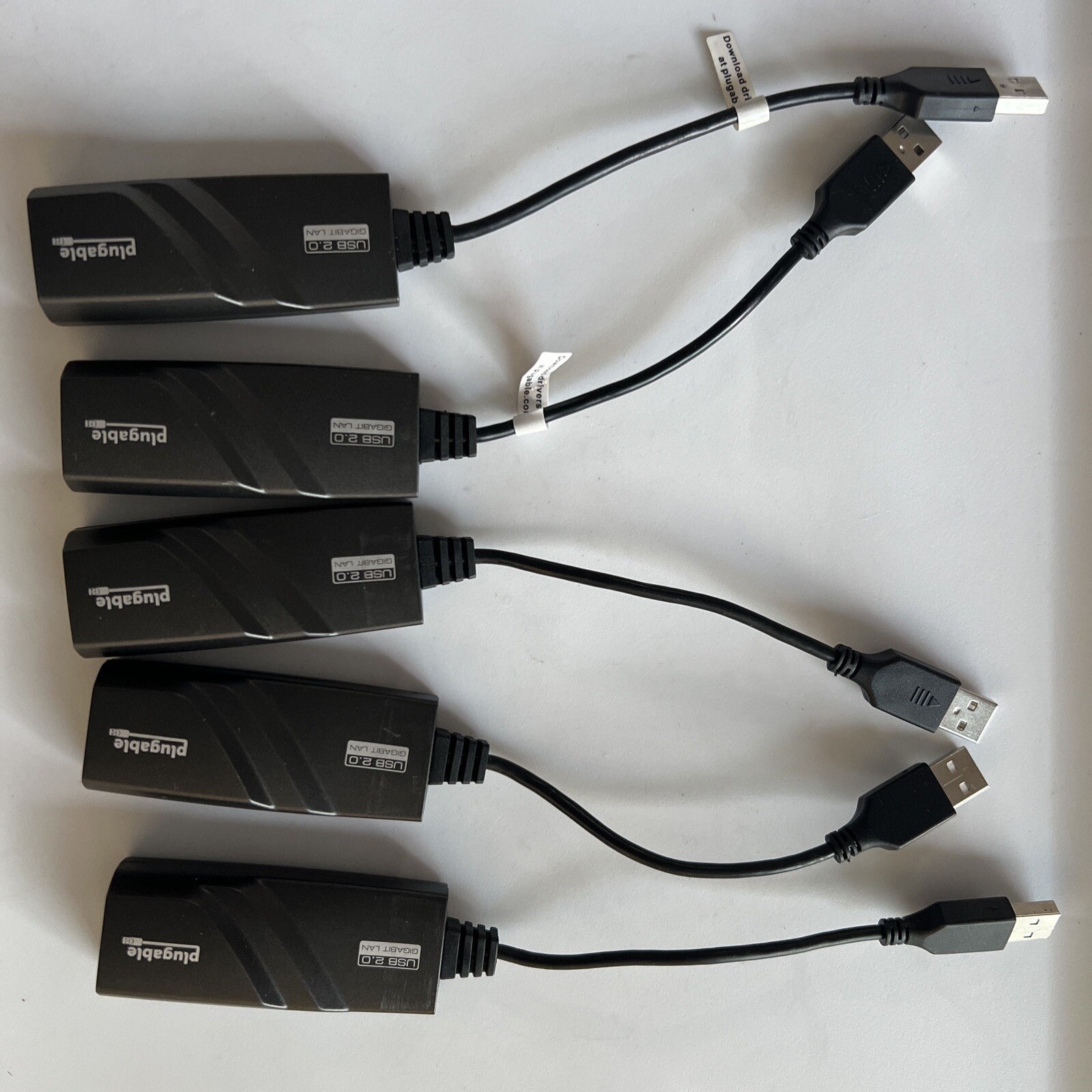 Gigabit Plugable USB 2.0 Ethernet Fast 10/100 LAN Wired Network Adapter USED