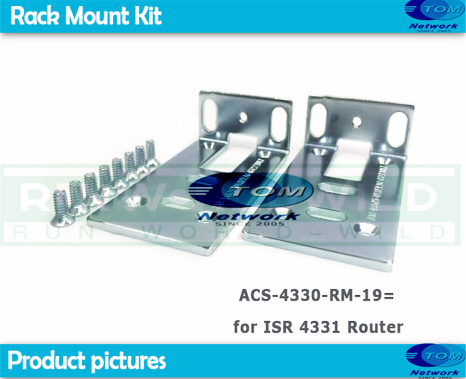 1 pair NEW ACS-4330-RM-19 Rack Mount Bracke For Cisco ISR4331-VSEC/K9