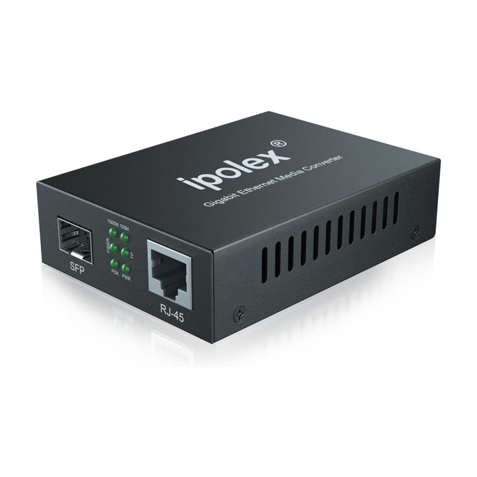 1.25G Gigabit Ethernet SFP To RJ45 Fiber Media Converter 1000BASESX/LX
