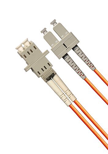 1FT Fiber Optic Adapter Cable LC F SC M Multimode 50/125 Duplex Patch Cable