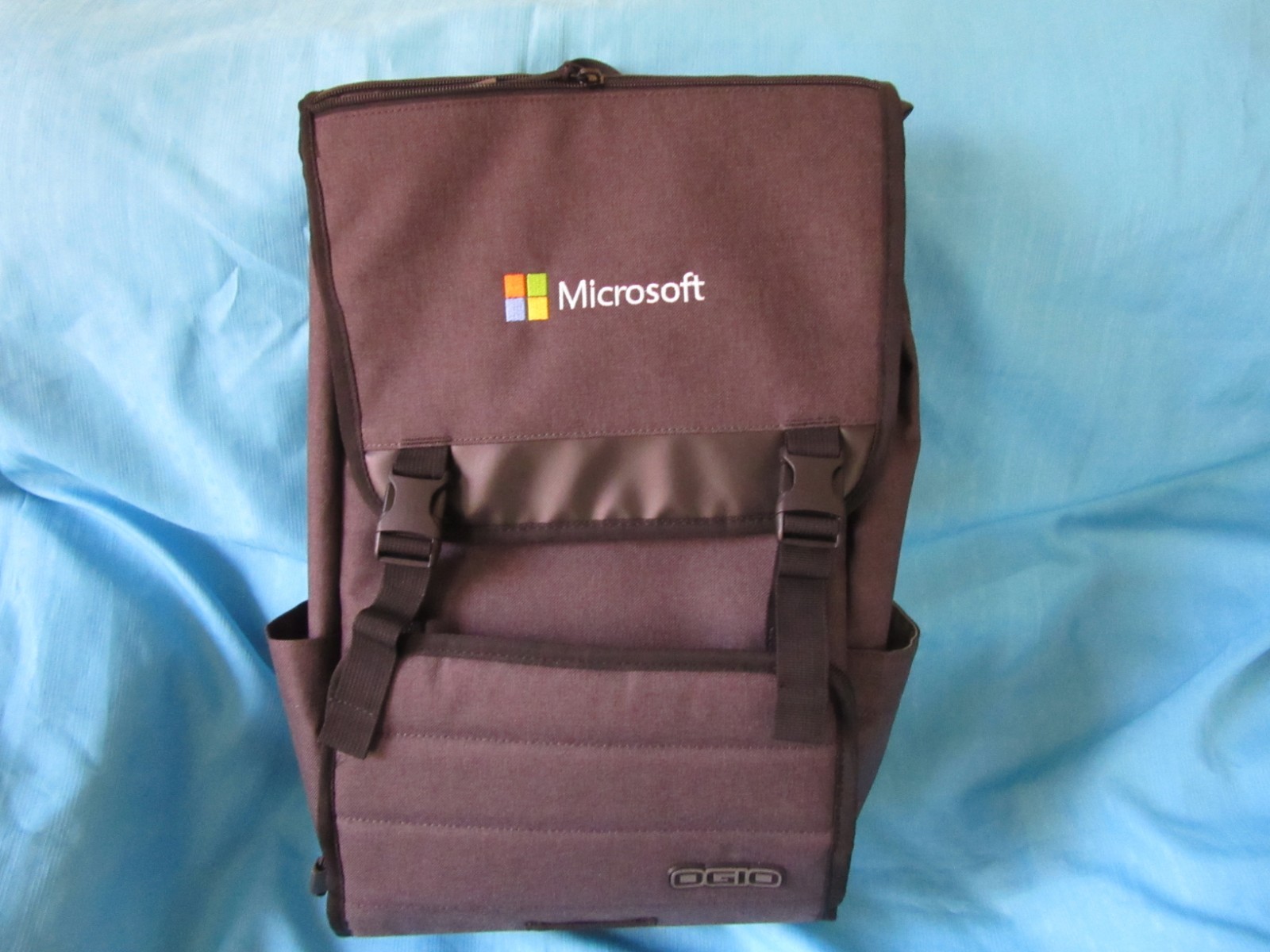 Microsoft Ogio Dark Gray Laptop Backpack  18” tall x 12” wide x 7” deep New