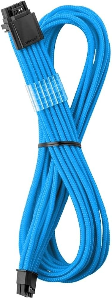 CableMod RT-Series Pro ModMesh Sleeved 12VHPWR 16-pin to 2 x 8-pin Light Blue