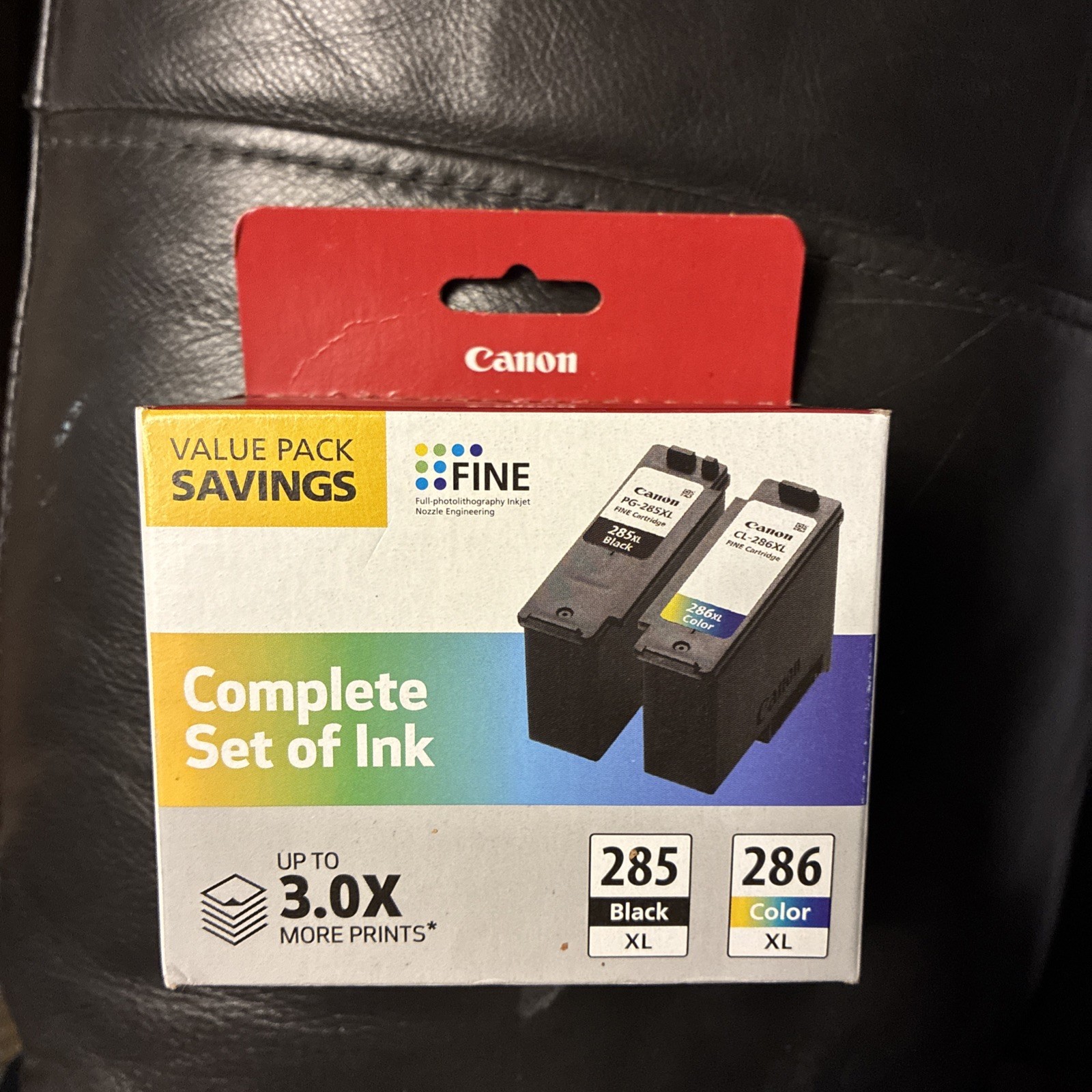 Authentic Canon PG-285 XL Black & CL-286 XL Color Ink Cartridges BRAND NEW