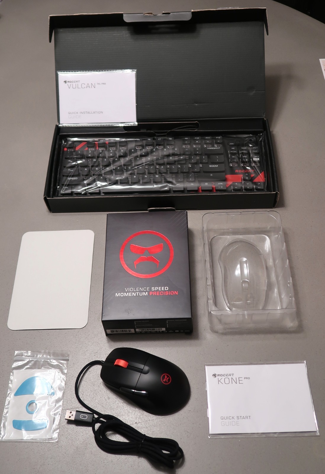 RARE Dr Disrespect ROCCAT Kone Pro Mouse Wired TKL Vulcan Keyboard PC Gaming