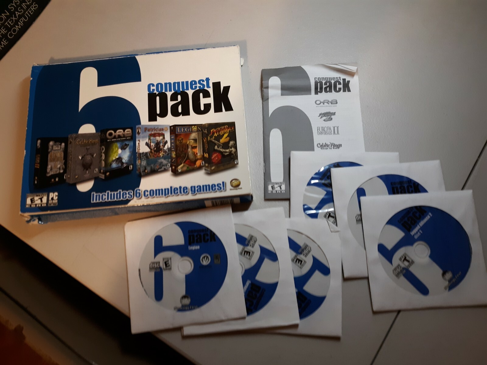 6 Conquest Pack (PC, 2003) Complete with box and manual 