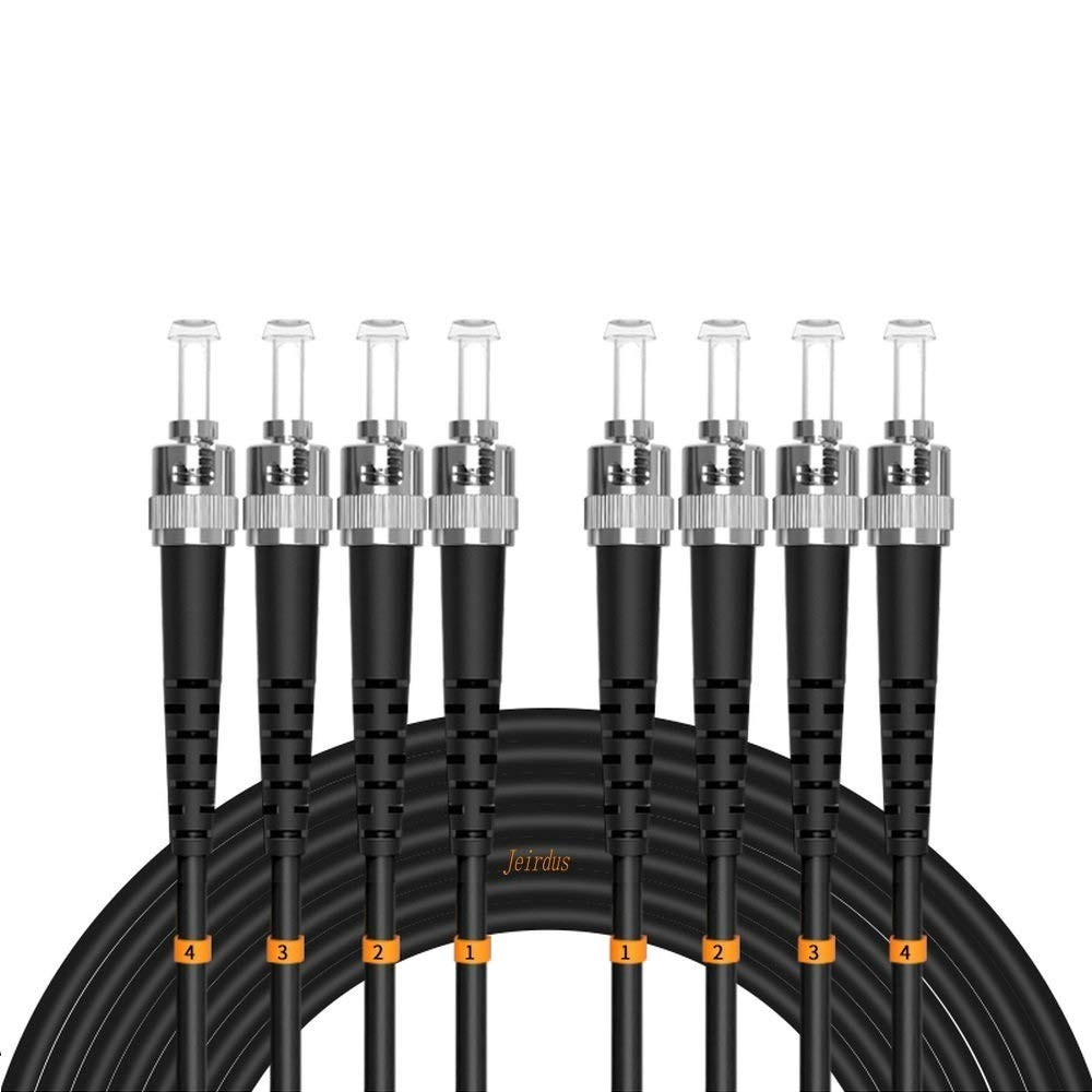 Jeirdus 20M ST to ST Outdoor Armored Fiber Cable