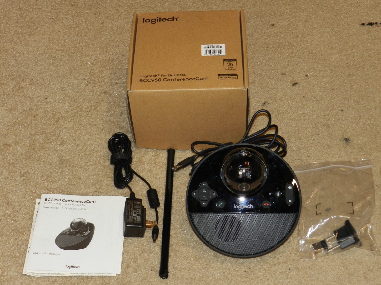 Logitech Conference Cam BCC950 Video Conference Webcam EXCELLENT COND.