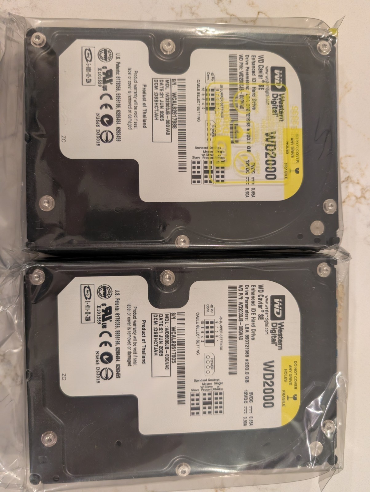NEW Western Digital Caviar SE 200GB IDE WD2000JB-00GVA0 DCM:DSBHCTJAH 2005