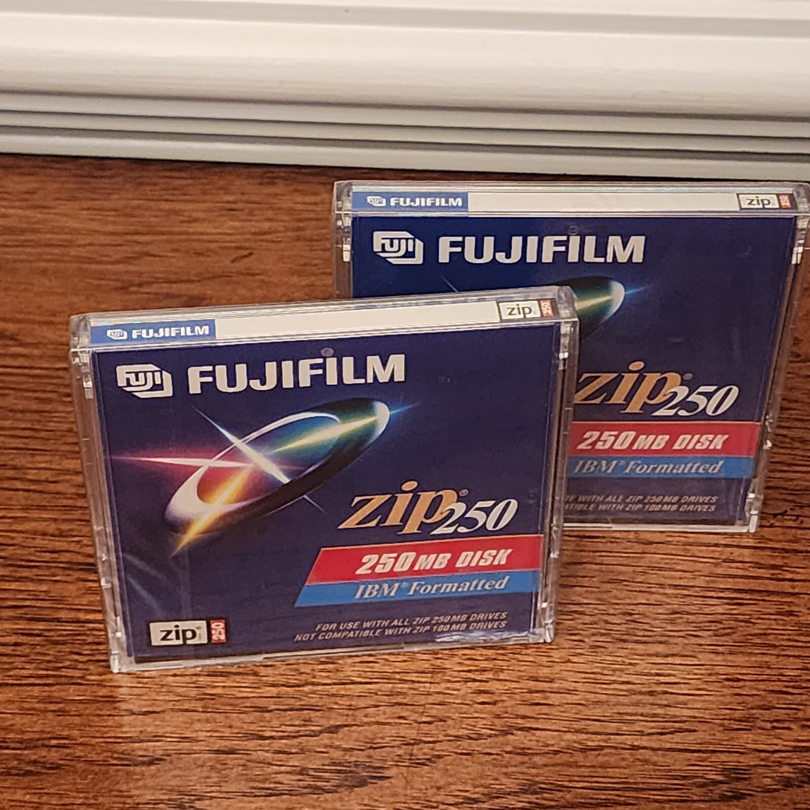 Fujifilm Zip 250MB Disk IBM Formatted (Lot of 2 New Sealed)
