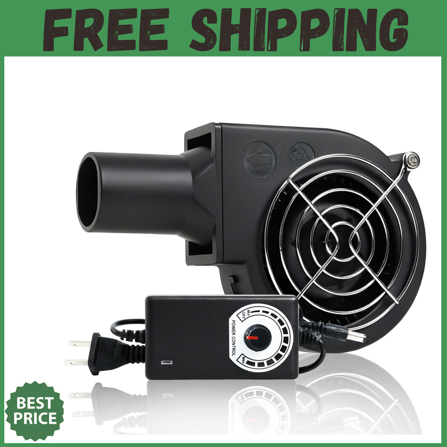 BBQ 97mm × 33mm Blower Fan,High Airflow 110V 120V Variable Speed Centrifugal Fan