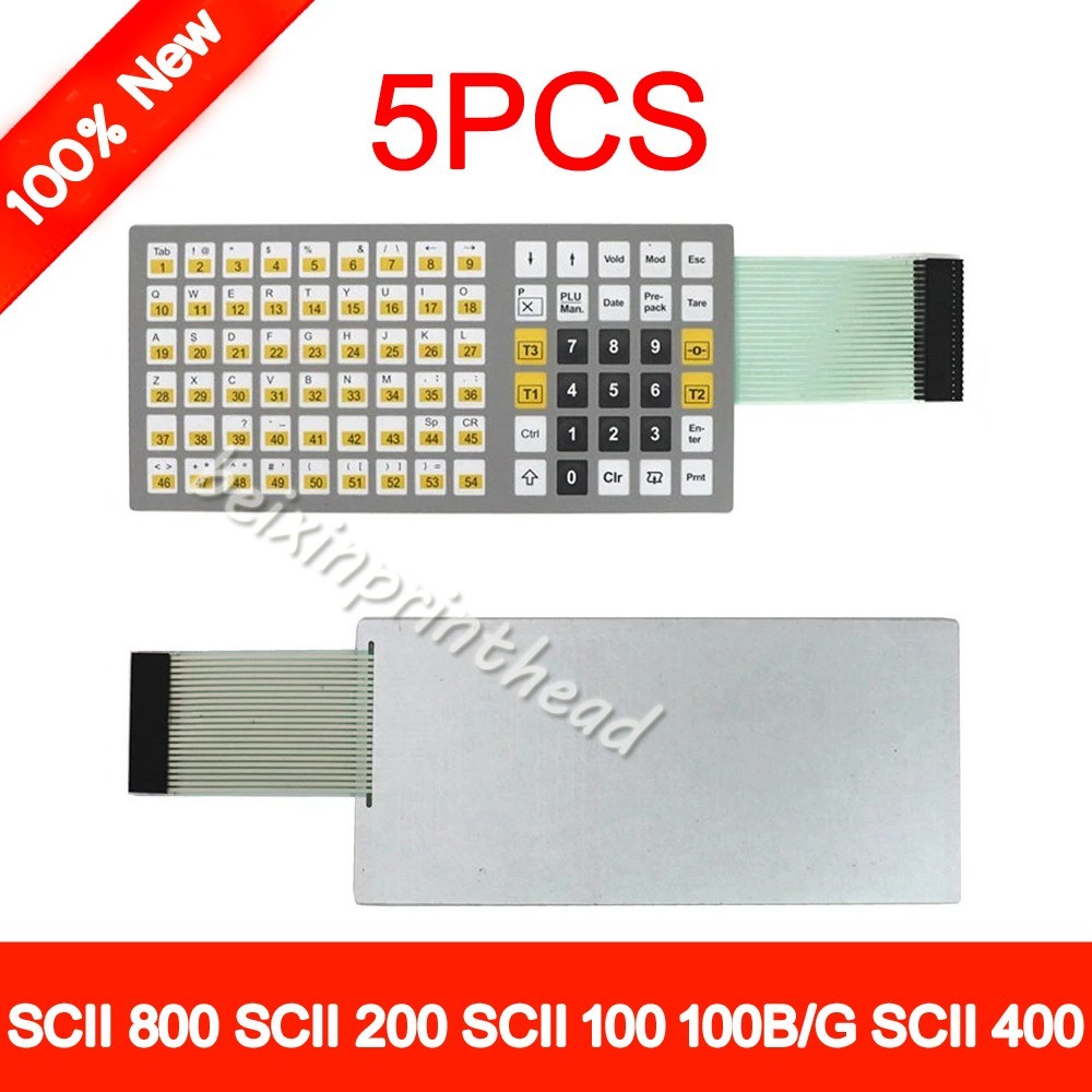 5PCS Keyboard For Bizerba SCII 800 SCII 200 SCII 100 SCII 100B/G SCII 400 Scale