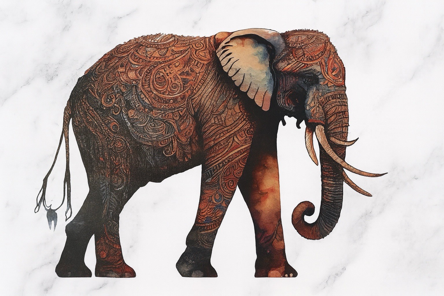 2in1 Elephant Pattern Rubberized Hard Cut Out Case Key Cover MacBook Pro 13