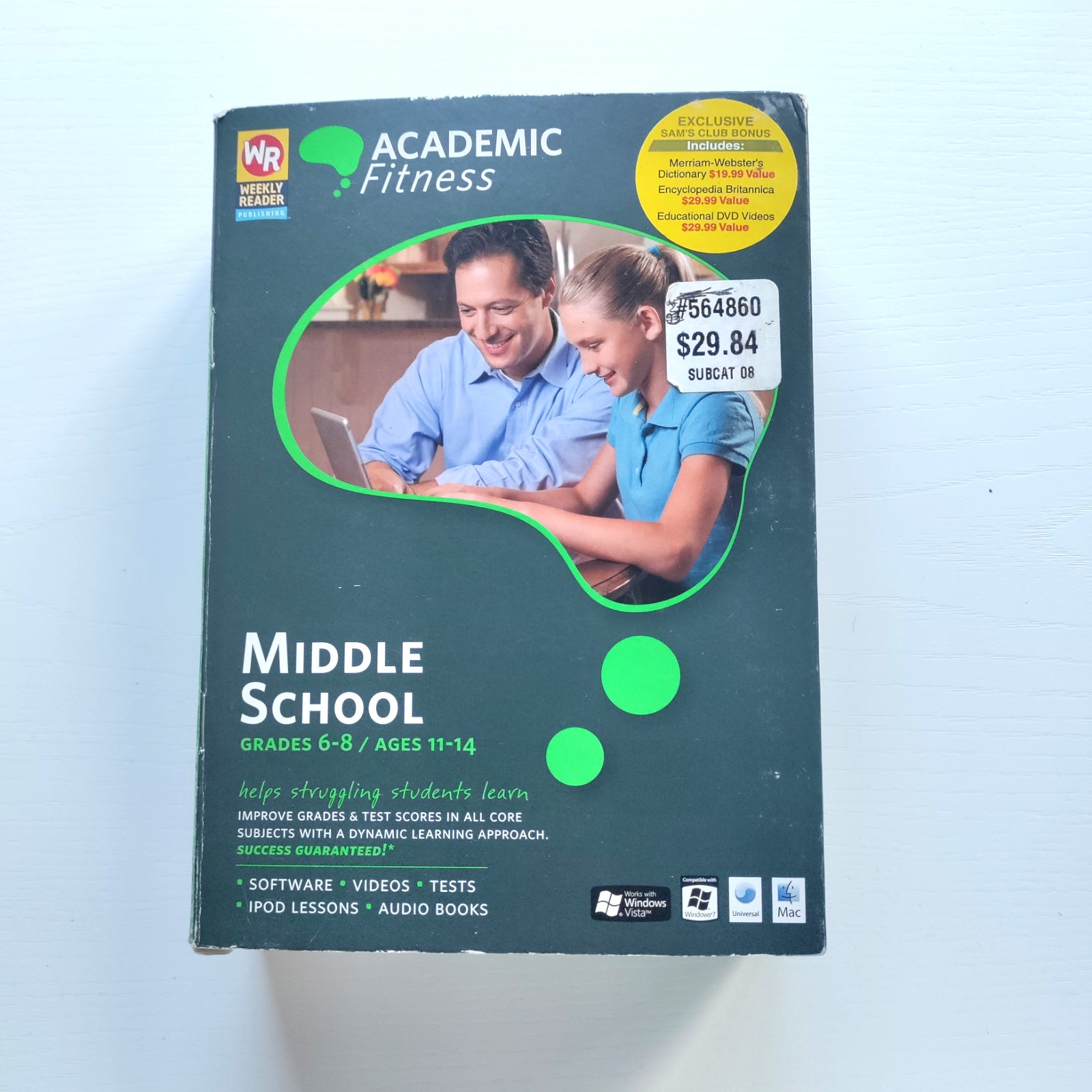 Academic Fitness Middle School Grades 6-8 [DVD-ROM] Software Student Learning