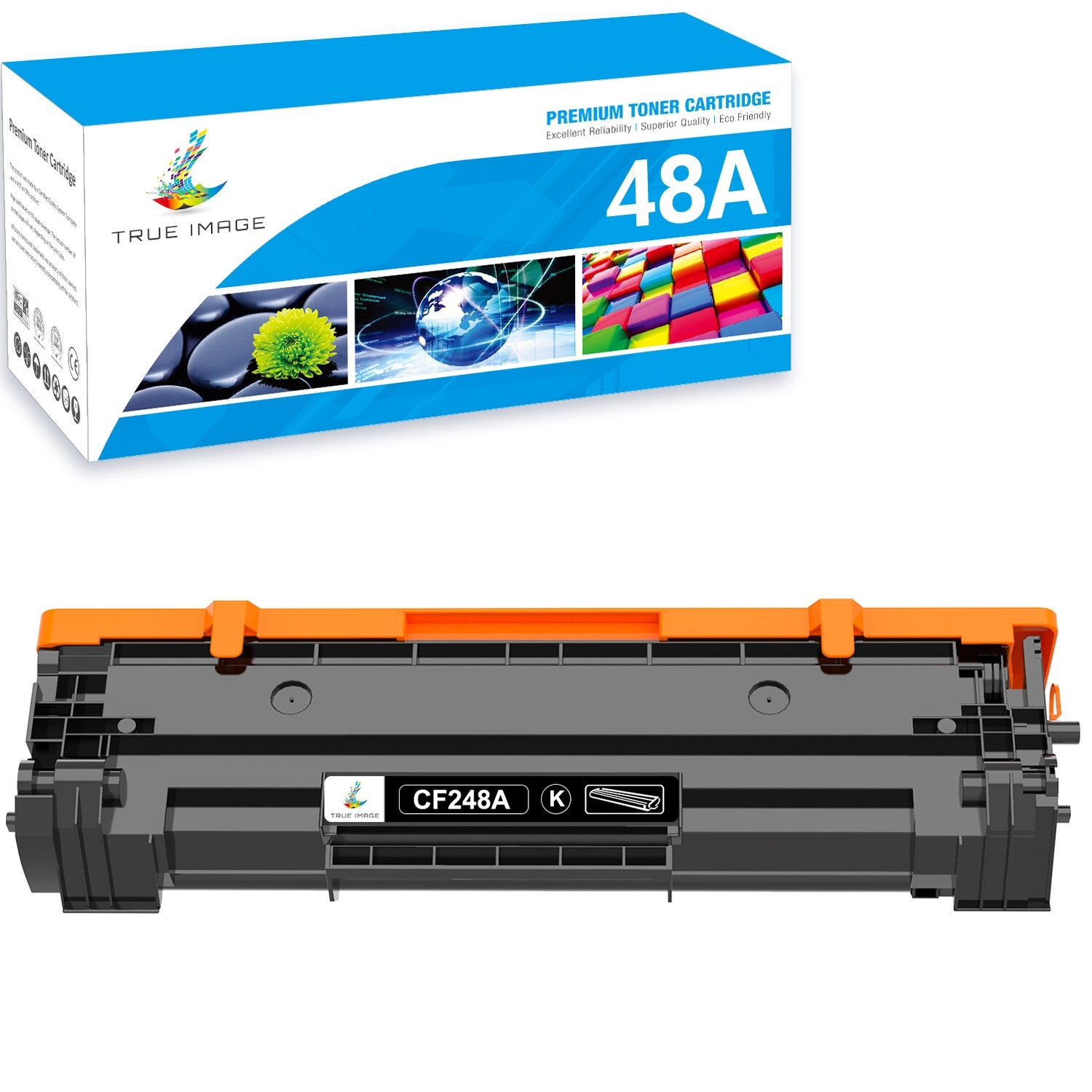 1x CF248A 48A Black Toner Cartridge For HP LaserJet Pro M15a M15w M28w M29a M29w