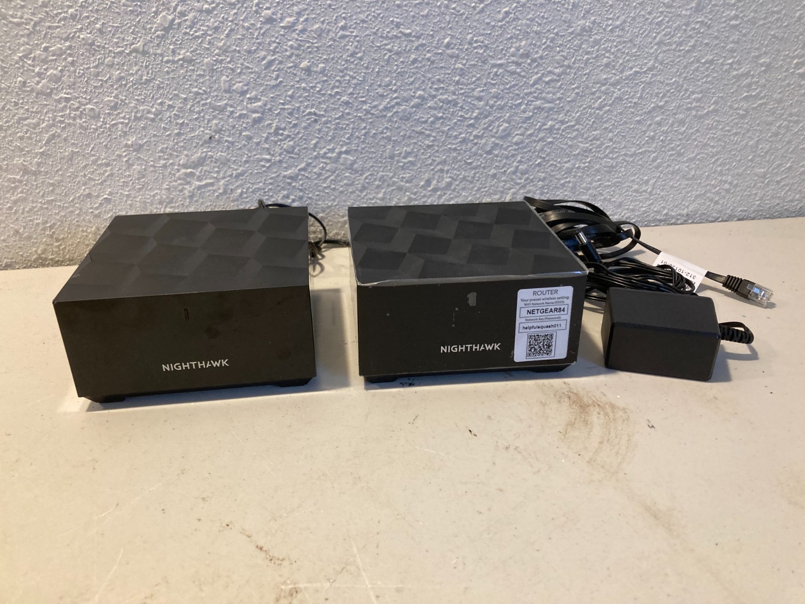 Lot of 2 NETGEAR Nighthawk MR 70  Dual-Band WiFi Mesh Satellites Black